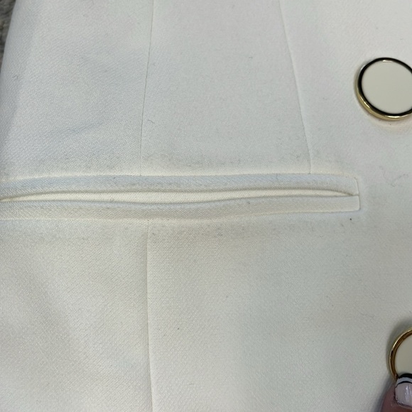 New Veronica Beard Middleton One Shoulder Blazer Mini Dress White Sz 2 - Picture 14 of 16